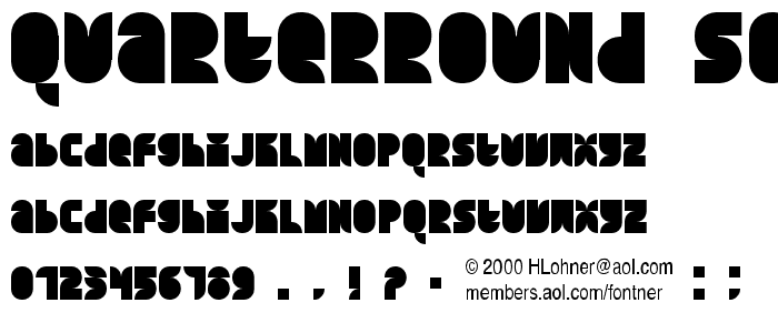 Quarterround Solid font